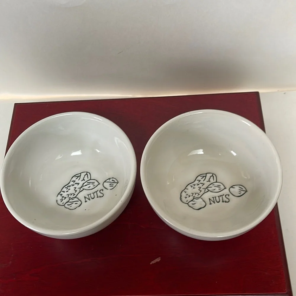 Ceramic nut bowl set for charcuterie board